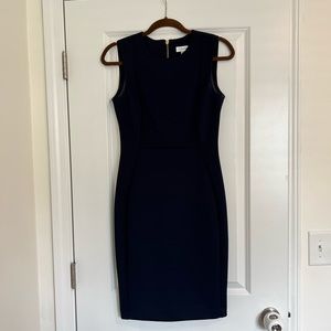 Navy Calvin Klein Scuba Dress